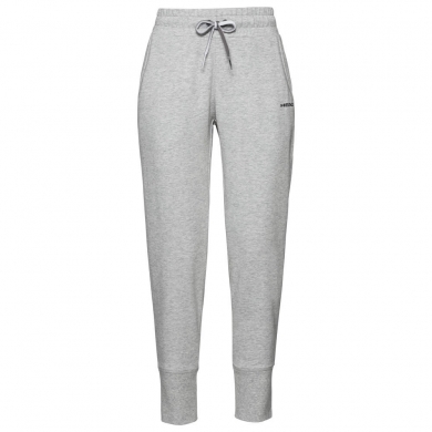 Head Tennishose Pant Club Rosie lang graumeliert/schwarz Damen