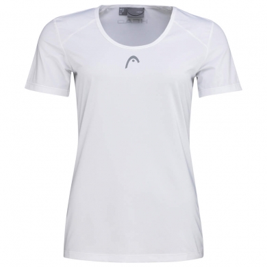 Head Tennis-Shirt Club Technical (modern, Moisture Transfer Microfiber Technologie) weiss Mädchen