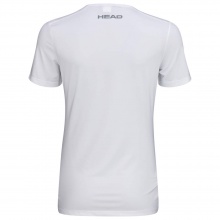 Head Tennis-Shirt Club Technical (modern, Moisture Transfer Microfiber Technologie) weiss Mädchen