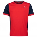 Head Tennis-Tshirt Davies rot Jungen