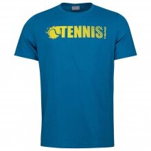 Head Tennis-Tshirt Font (Mischgewebe) blau/gelb Jungen