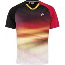 Head Tennis-Tshirt DTB Striker schwarz/rot Jungen