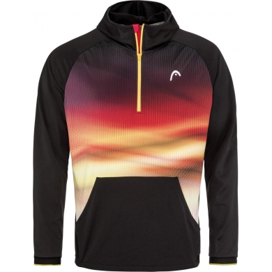 Head Tennis Kapuzenpullover DTB Power Hoodie schwarz/rot Jungen