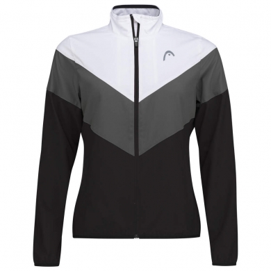 Head Trainingsjacke Tennis Club (modern, sportlich) schwarz/weiss Mädchen