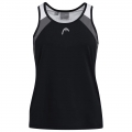 Head Tennis-Tank Top Club (Racer Back, modern) schwarz/weiss Mädchen