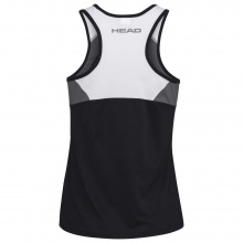 Head Tennis-Tank Top Club (Racer Back, modern) schwarz/weiss Mädchen