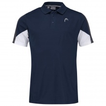 Head Tennis-Polo Club Technical (Moisture Transfer Microfiber Technologie) dunkelblau Herren