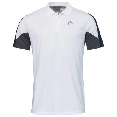 Head Tennis-Polo Club Technical (Moisture Transfer Microfiber Technologie) weiss/dunkelblau Herren