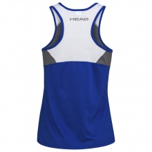 Head Tennis-Tank Top Club (Racer Back, modern) royalblau/weiss Mädchen