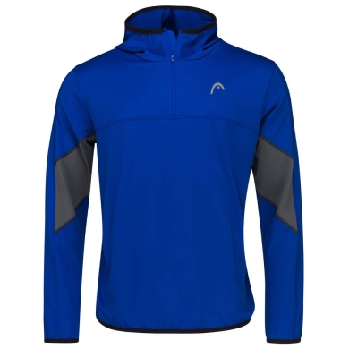 Head Kapuzenpullover Hoodie mit Kapuze Club Tech Half-Zip royalblau Herren