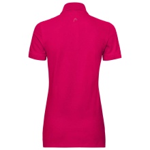 Head Freizeit-Polo (100% Baumwolle) magenta Damen