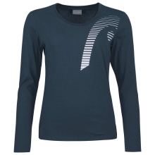 Head Tennis-Langarmshirt Club Linda (Baumwollmix) navyblau Damen