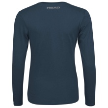 Head Tennis-Langarmshirt Club Linda (Baumwollmix) navyblau Damen