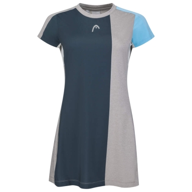 Head Padel-Tenniskleid Tech Dress (separate Innenhose) grau/navyblau Damen