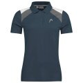 Head Tennis-Polo Club 22 Tech (Moisture Transfer Microfiber Technologie) navyblau Damen