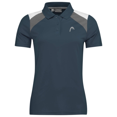 Head Tennis-Polo Club 22 Tech (Moisture Transfer Microfiber Technologie) navyblau Damen