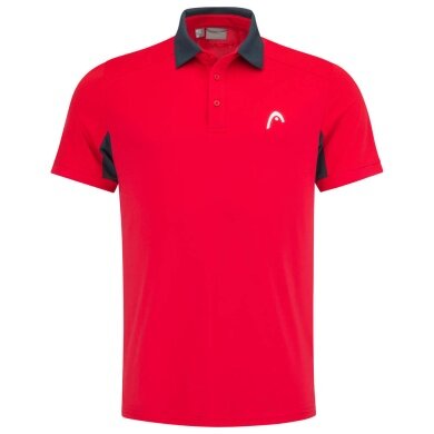 Head Tennis-Polo Slice 2023 (modern, atmungsaktiv) rot Herren