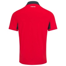 Head Tennis-Polo Slice 2023 (modern, atmungsaktiv) rot Herren