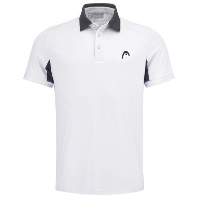 Head Tennis-Polo Slice (modern, atmungsaktiv) weiss/navy Herren