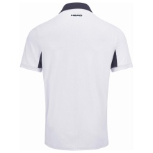 Head Tennis-Polo Slice (modern, atmungsaktiv) weiss/navy Herren