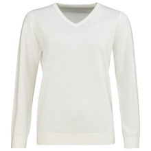 Head Pullover V-Neck (Merinowolle) weiss Damen