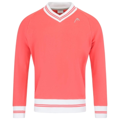 Head Pullover V-Neck Sweater (retro Design) korallrot Herren