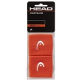 Head Schweissband Handgelenk Logo orange - 2 Stück