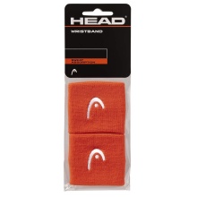 Head Schweissband Handgelenk Logo orange - 2 Stück