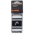 Head Schweissband Striped Handgelenk Jumbo weiss/schwarz - 2 Stück