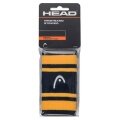 Head Schweissband Striped Handgelenk Jumbo navyblau/gelb - 2 Stück