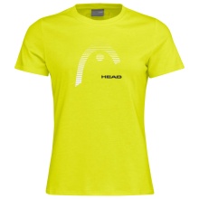 Head Tennis-Shirt Club Lara 2023 (Mischgewebe) gelb Damen