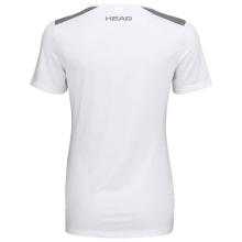 Head Tennis-Shirt Club 22 Tech (Moisture Transfer Microfiber Technologie) weiss/navyblau Damen