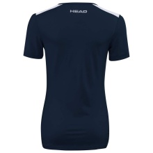 Head Tennis-Shirt Club 22 Tech (Moisture Transfer Microfiber Technologie) dunkelblau Damen