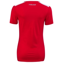 Head Tennis-Shirt Club 22 Tech (Moisture Transfer Microfiber Technologie) rot Damen