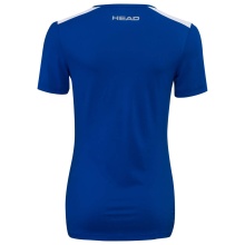 Head Tennis-Shirt Club 22 Tech (Moisture Transfer Microfiber Technologie) royalblau Damen