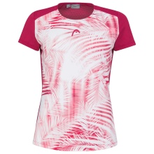 Head Tennis-Shirt Tie-Break 2023 (Moisture Transfer Microfiber Technologie) berrypink/weiss Damen