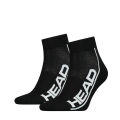 Head Tennissocken 2P Stripe Quarter (Mischgewebe) schwarz/weiss - 2 Paar