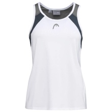 Head Tennis-Tank Top Club (Racer Back, modern) weiss/navyblau Mädchen