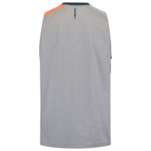 Head Tennis-Padel Tank Top (Mesh-Einsätze) grau/blau/orange Herren