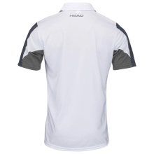 Head Tennis-Polo Club Technical (Moisture Transfer Microfiber Technologie) weiss/navyblau Herren