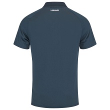 Head Tennis-Polo Performance 2023 (Moisture Transfer Microfiber Technologie) weiss/navyblau Herren