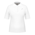 Head Tennis-Polo Performance 2024 (Polyester-Jacquard, schnelltrocknend) weiss Damen