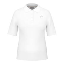 Head Tennis-Polo Performance 2024 (Polyester-Jacquard, schnelltrocknend) weiss Damen