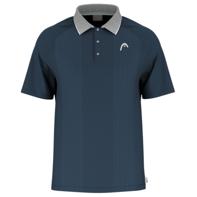 Head Tennis-Polo Performance (100% Polyester, Moisture Transfer Microfiber Technologie) 2025 navyblau Herren