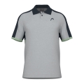 Head Tennis-Polo Play Tech (Mesh-Einsätze) grau/grün Herren