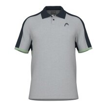 Head Tennis-Polo Play Tech (Mesh-Einsätze) grau/grün Herren