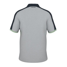 Head Tennis-Polo Play Tech (Mesh-Einsätze) grau/grün Herren