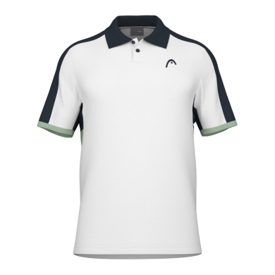 Head Tennis-Polo Play Tech (Mesh-Einsätze) weiss/grün Herren