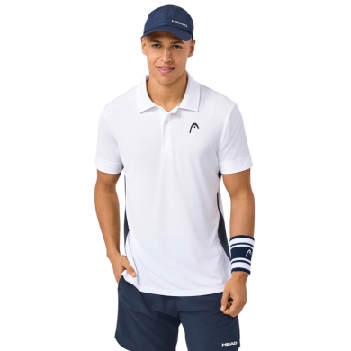 Head Tennis-Polo Slice (feuchtigkeitsabsorbierend) 2025 weiss Herren