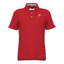 Head Tennis-Polo Slice 2024 (Mesh-Einsätze) rot Herren